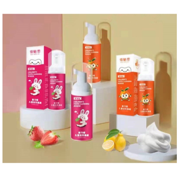 Kem đánh răng cho bé dạng bọt nuốt được, tạo bọt, hương thơm tự nhiên, không bị cay gắt
