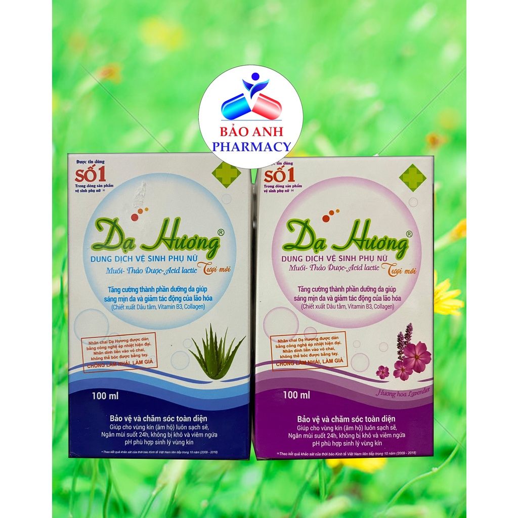 Dung dịch vệ sinh phụ nữ Dạ Hương chai 100ml