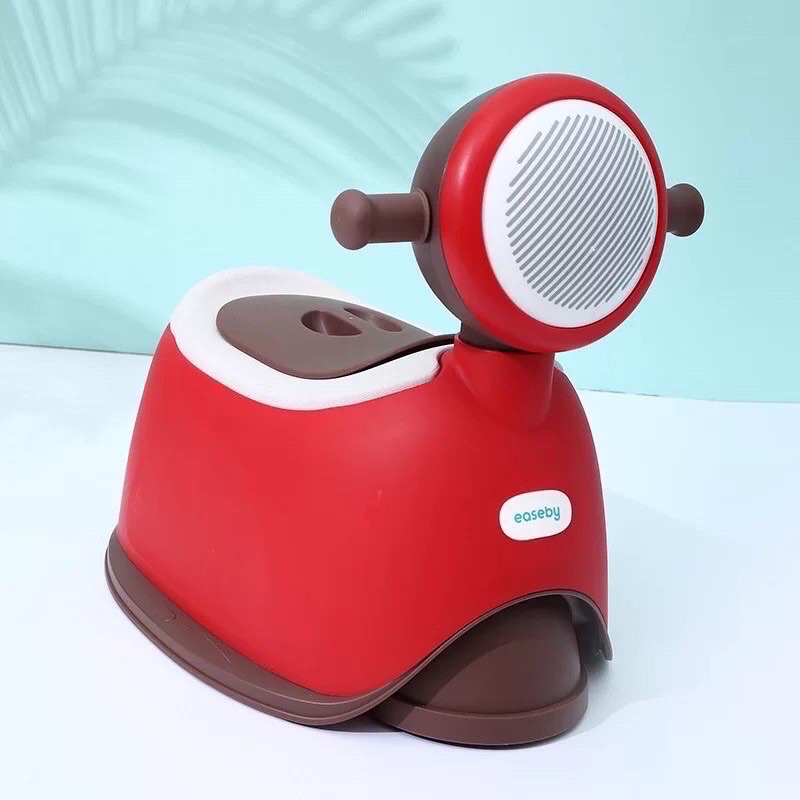 Bô vệ sinh cho bé hình xe máy- bô trẻ em có bánh xe di chuyển được