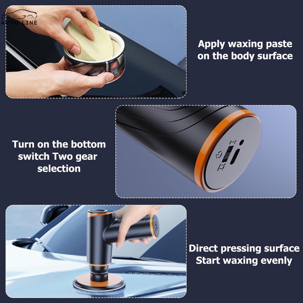 Máy Đánh Bóng Xe Hơi Không Dây 2250RPM 2000mAh SHOPCYC3581