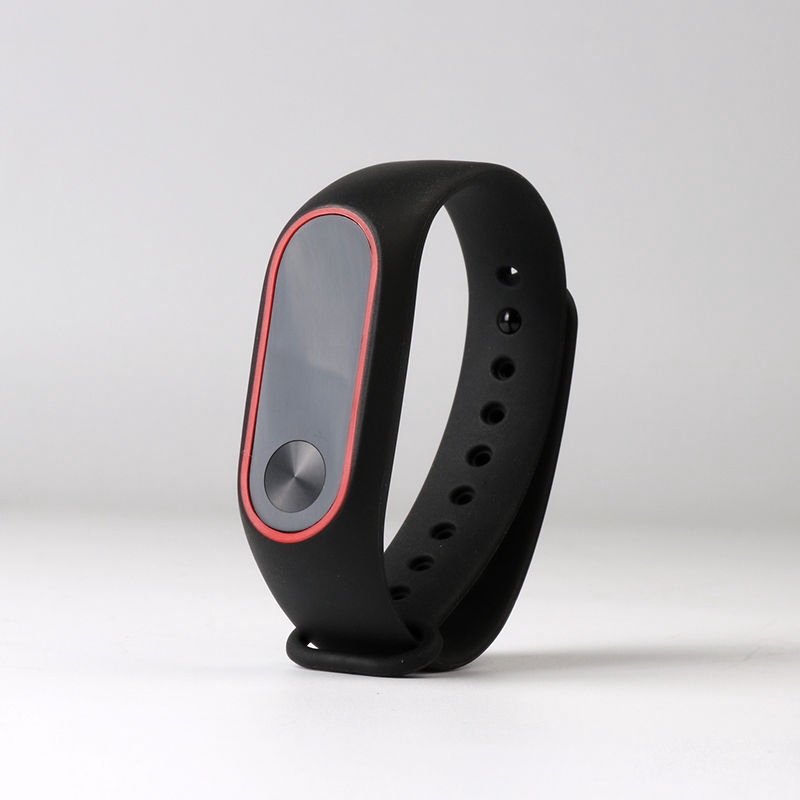 Dây Đeo Thay Thế Chất Liệu Silicon Màu Trơn Cho Xiaomi Mi Band 2