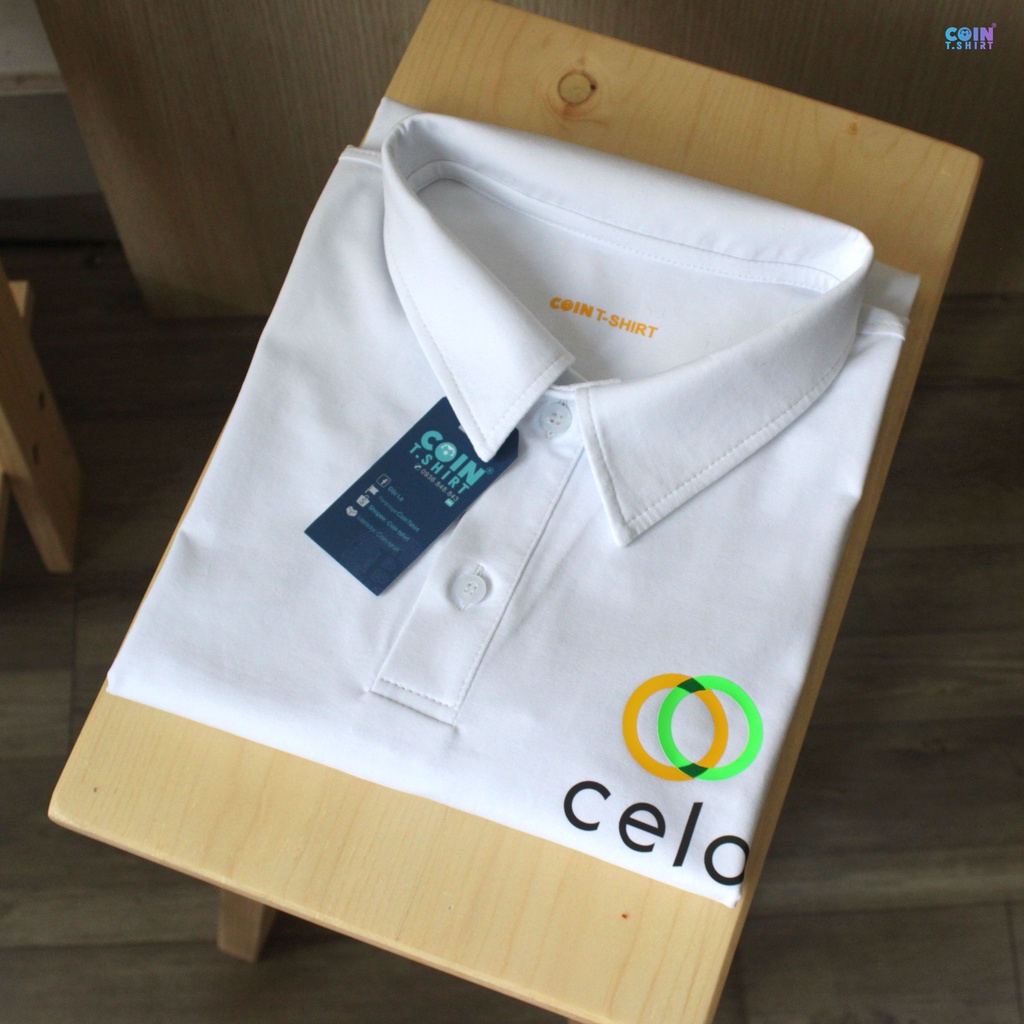 Áo Polo cao cấp CELO, Binance, Bitcoin, Cointshirt