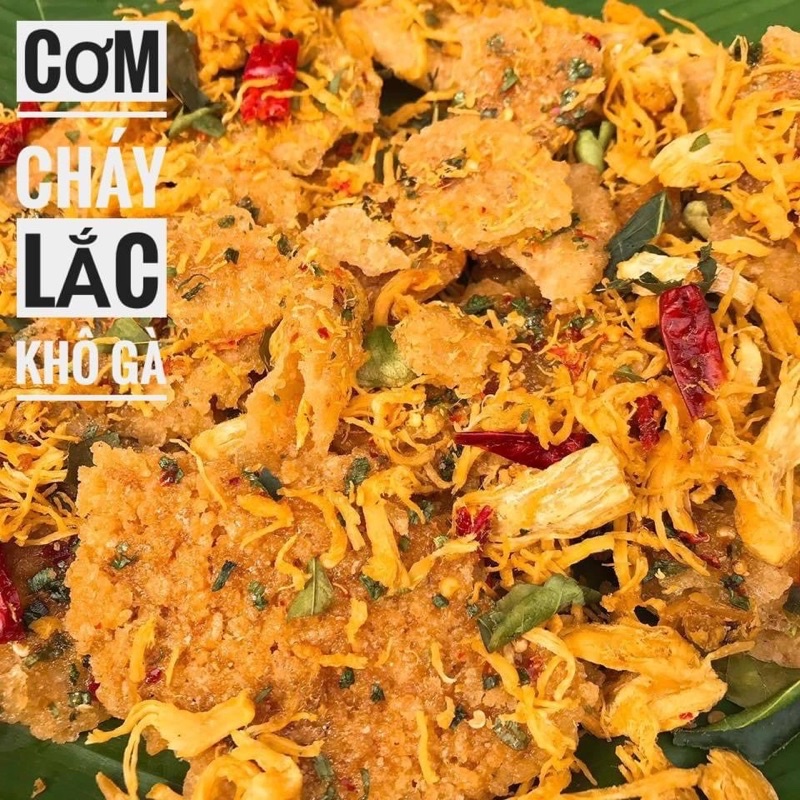 Cơm Cháy Lắc Khô Gà Hộp 500Gram  TỪ ĐƠN 50K,  Hàng Ngon Nhà Làm