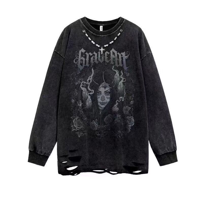 Áo Thun Nam Dài Tay Phong Cách Retro Thời Trang