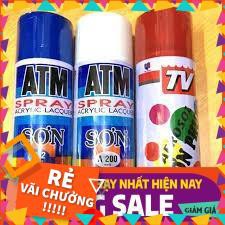 [BÁN CHẠY]  [Chính Hãng ] Sơn phun dạng xịt ATM ,TV các màu Thái