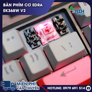 [ Hàng Chính Hãng ] Bàn phím cơ E-Dra EK368W v2 (Wireless / Bluetooth / Led RGB / Hotswap)