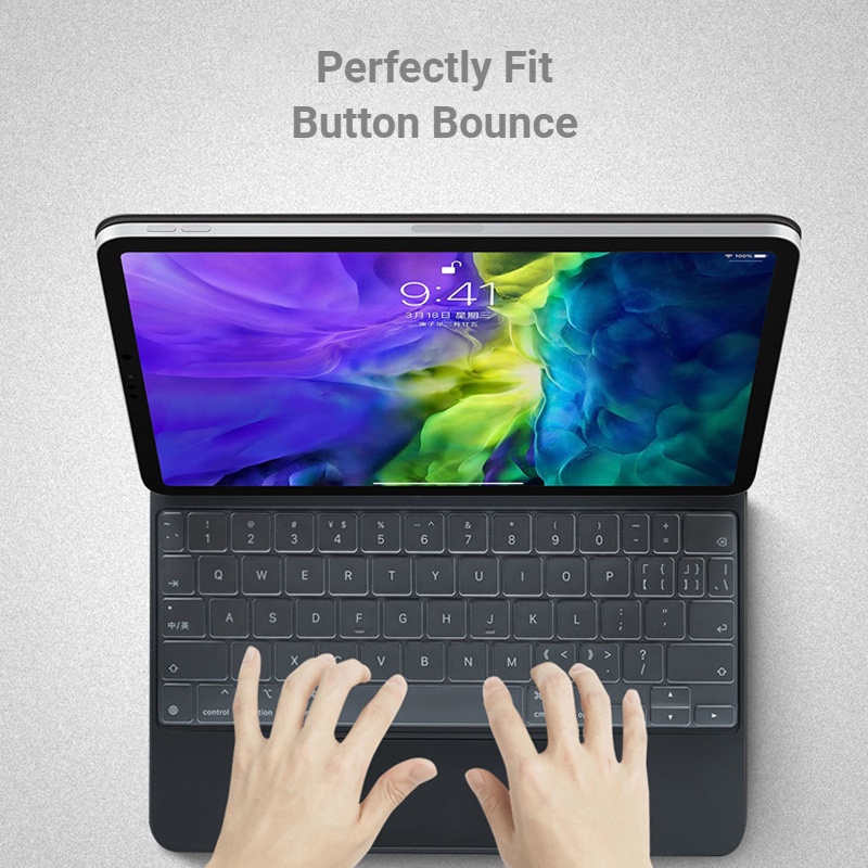 Ốp Máy Tính Bảng TPU Trong Suốt Chống Nước Chống Bẩn Bảo Vệ Bàn Phím Cho iPad Pro 12.9 inch 11 inch 2020 2021