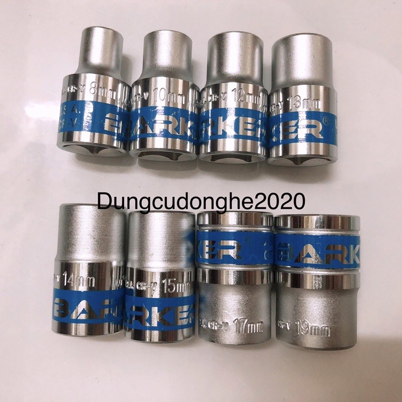 BỘ ĐẦU TUÝP, ĐẦU KHẨU BARKER/TOP 1/2 8,10,12,13,14,15,17,19