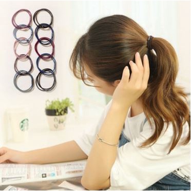 Dây buộc tóc trơn 3 lớp phụ kiện thời trang Hàn quốc xinh xắn mã DBT002