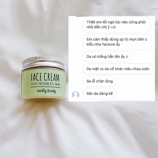 Kem dưỡng da mụn/da nhạy cảm handmade