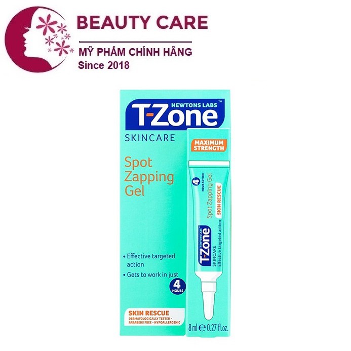 Gel Giảm Mụn Cấp Tốc, Ngăn Ngừa Mụn T-Zone Spot Zapping Gel 8ml