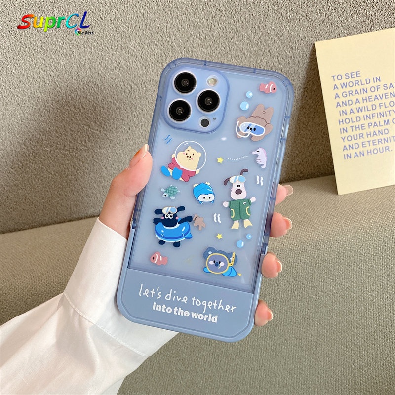 Ốp Điện Thoại Silicone Chống Sốc 2 Trong 1 Cho iPhone13 12 11 Pro X XS Max XR iPhone 7 8 Plus