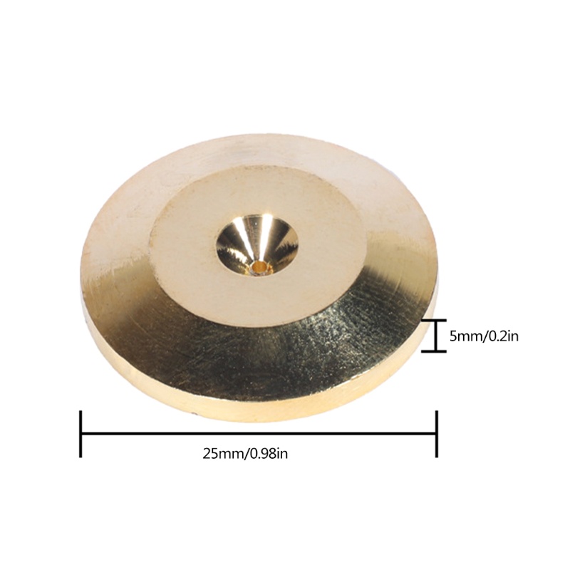 Bộ 8 Đế Gắn Chân Loa Bằng Hợp Kim Nhôm Kích Thước 25x5mm