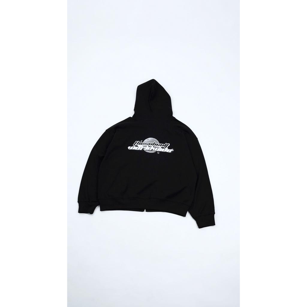 Áo khoác BOXY ZIPPED HOODIE, chất liệu cotton thoáng mát, chống nắng hút, mồ hôi