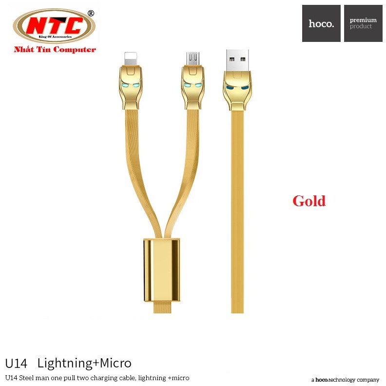 Cáp MicroUSB Steel Man HOCO U14