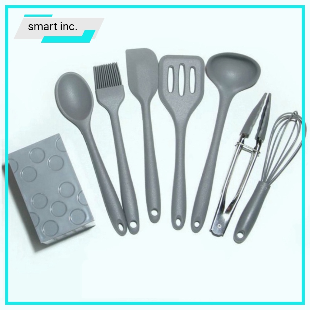 Cây Đánh Trứng Phới Trộn Bột Spatula FREESHIP Dụng Cụ Làm Bánh Làm Bếp Silicon 8 Món