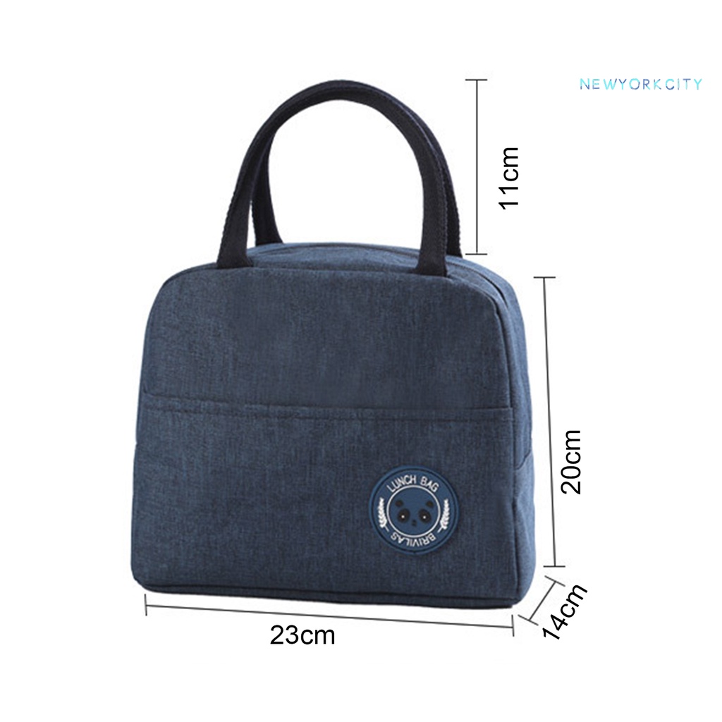 Túi Giữ Nhiệt Đựng Hộp Cơm Trưa Bằng Vải Oxford Có Tay Cầm Chống Rò Rỉ