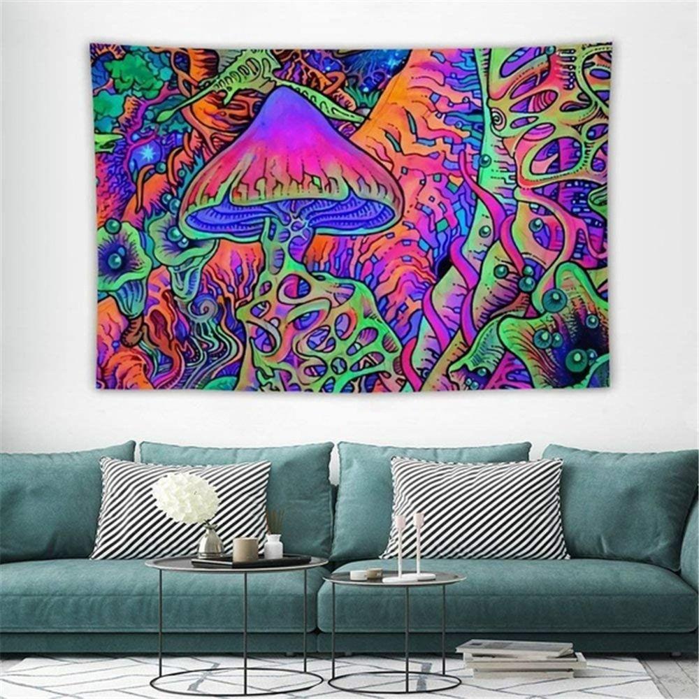 Daphs Thảm Treo Tường Nghệ Thuật Psychedlic Hippie