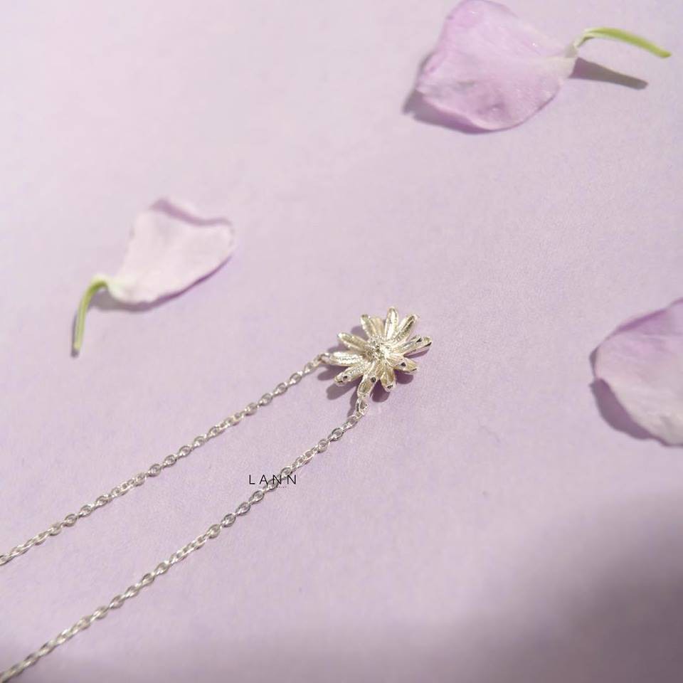 Vòng cổ hoa cúc BẠC S925 LANN N122