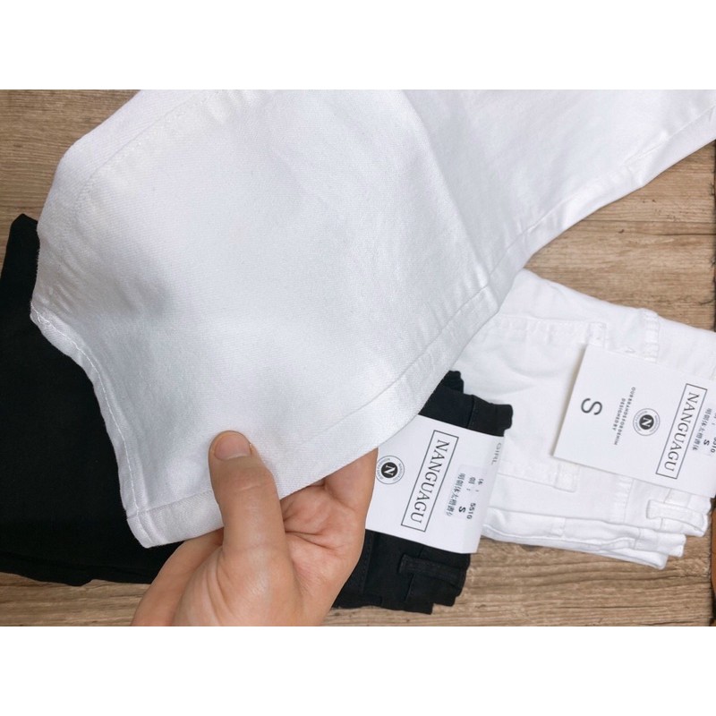 [Mã FADIRECT20 giảm 20K đơn 150K] Quần kaki đen/ trắng cạp cao hàng đẹp | BigBuy360 - bigbuy360.vn