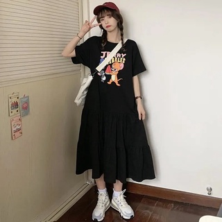 【40-150KG】 Đầm Nữ Tay Ngắn Plus size C9053