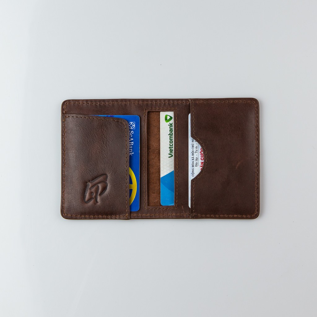 Ví da nam mini cardholder - Da bò thật cao cấp