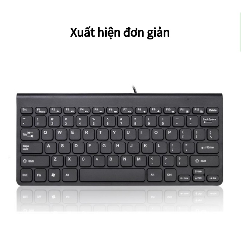 Bàn phím có dây nhỏ gọn tiện dụng, Bàn phím thiết kế mỏng cao cấp cho dân văn phòng, học sinh