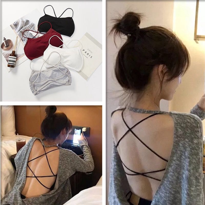 Áo Ngực Dây Chéo Kiểu Hàn Quốc Thiết Kế Quyến Rũ