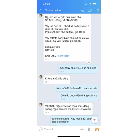 Thanh lý váy bầu Tochie màu hồng phấn