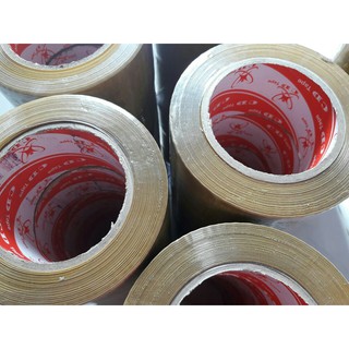 SALE. 6CM 1 CÂY BĂNG KEO TRONG, ĐỤC  200YA, 5 CUỘN