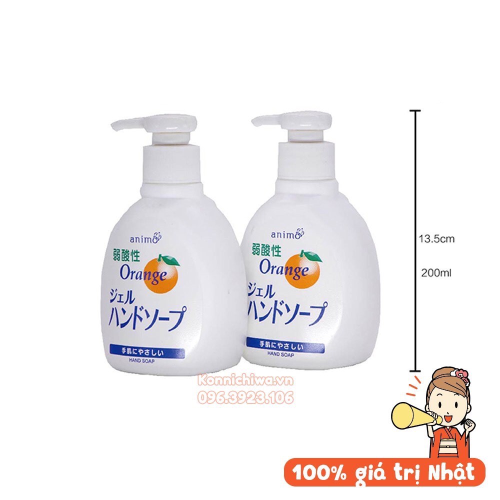 Dung dịch nước rửa tay Rocket Amino hương cam 200ml - gel rửa tay Nhật Bản