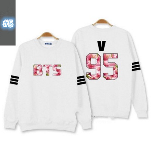 Áo Sweater Chui Đầu In Tên Các Thành Viên Nhóm Bts