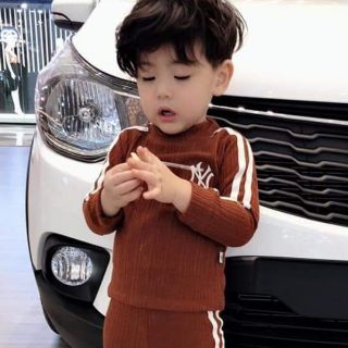 (Rẻ Vô Địch) Bộ Len Gân NY Cho Bé Trai và Bé Gái