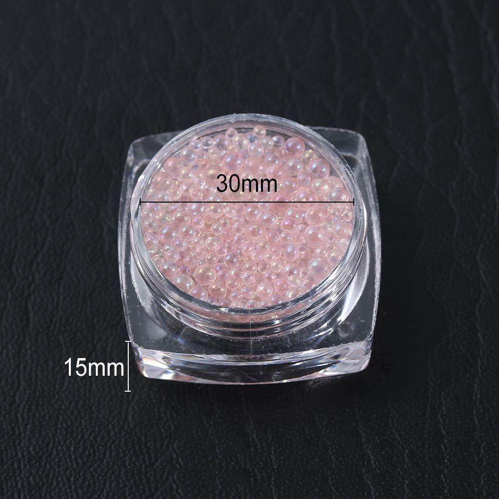 Set 2 Hộp Hạt Nhựa Bong Bóng Trang Trí Móng Tay