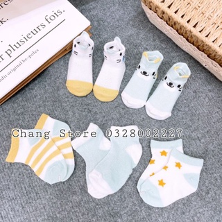 Sét 5 đôi vớ chân cho bé từ 4-8kg