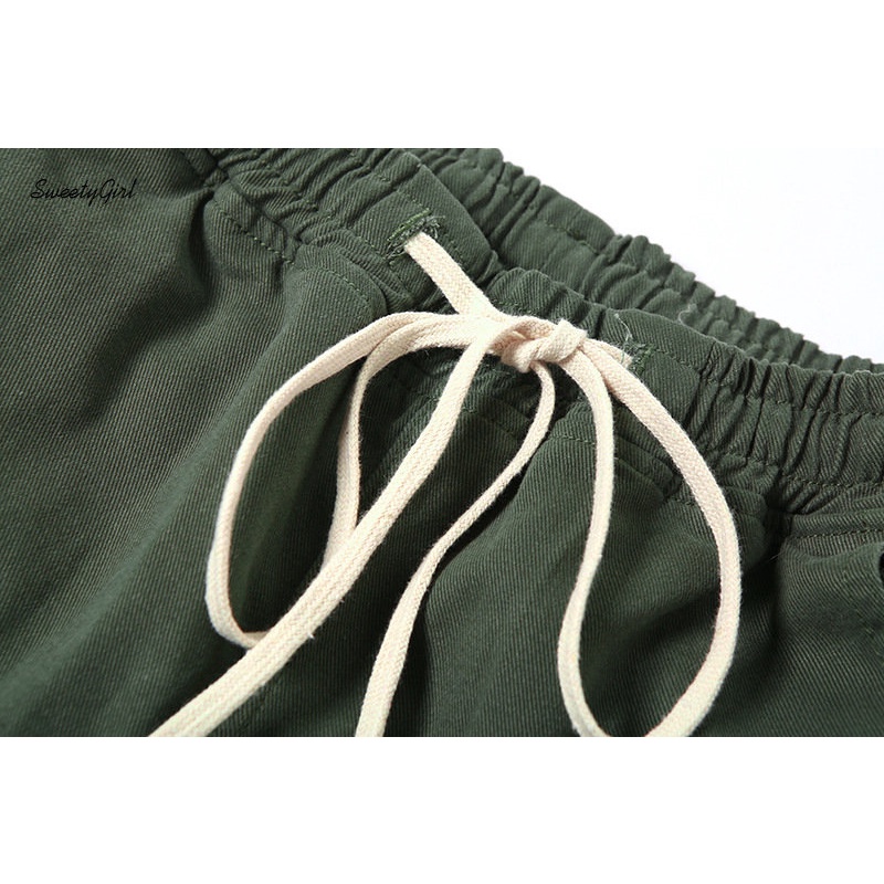 Quần ống rộng Lưng Thấp Màu Trơn Thời Trang 2022 Dành Cho Nữ