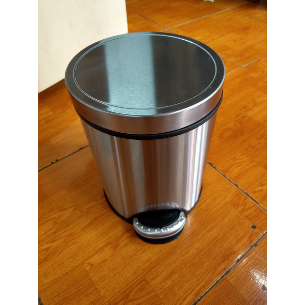 Thùng rác inox chân đạp đẹp 12L