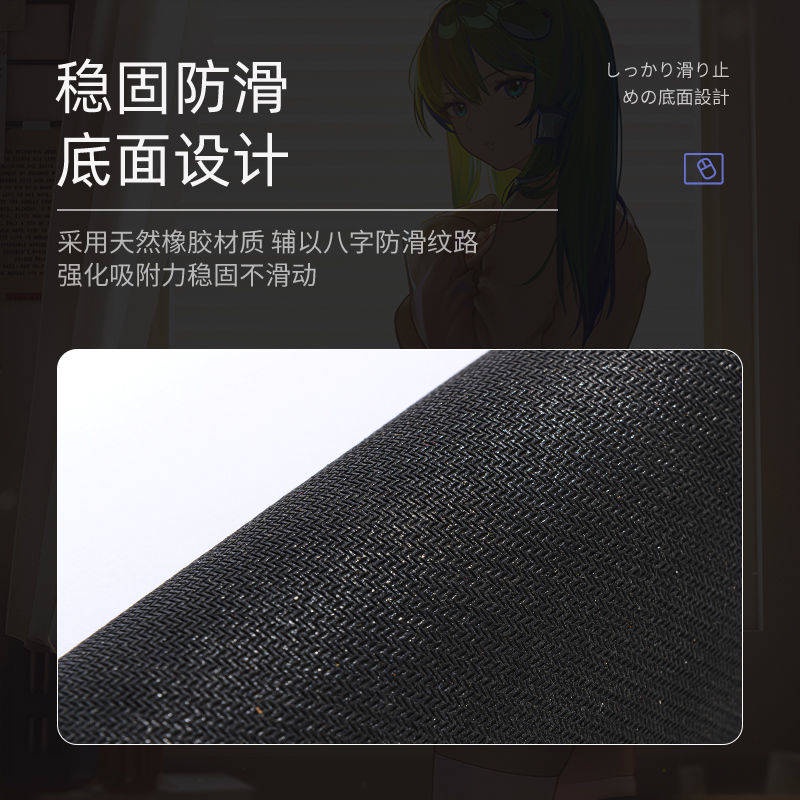 Tấm Lót Chuột Và Bàn Phím Máy Tính Cỡ Lớn Bằng Cao Su Họa Tiết Anime Hai Chiều Dành Cho Học Sinh