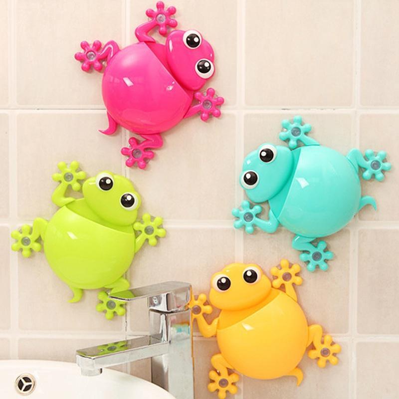 Giá Để Bàn Chải Đánh Răng Hít Tường Hình Ếch Dễ Thương