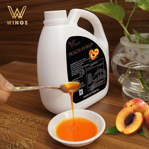 Siro WINGS CAN 2.5 Kg ( Wings Đào, Wings Xoài, Đường Đen)