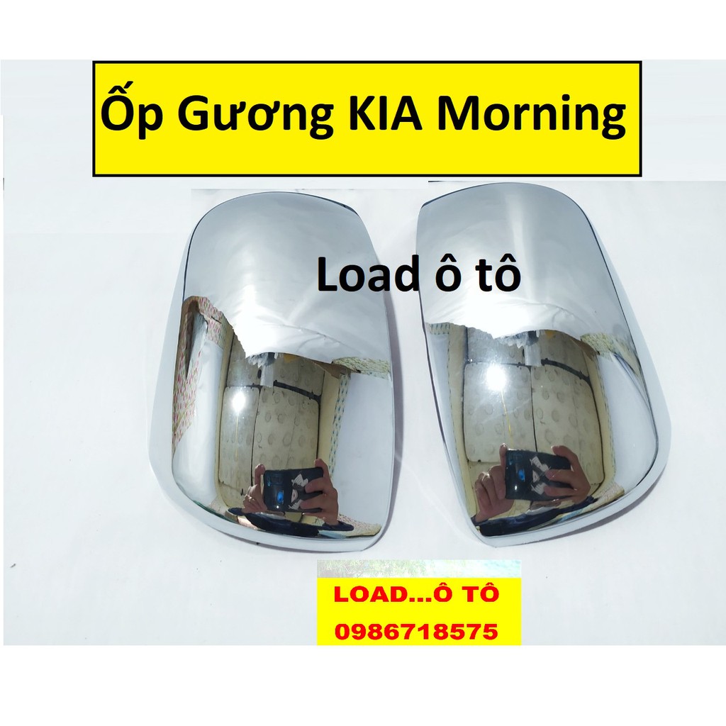 Bộ Ốp Gương Xe KIA Morning 2015-2020, 2021 Mạ Crom Cao Cấp