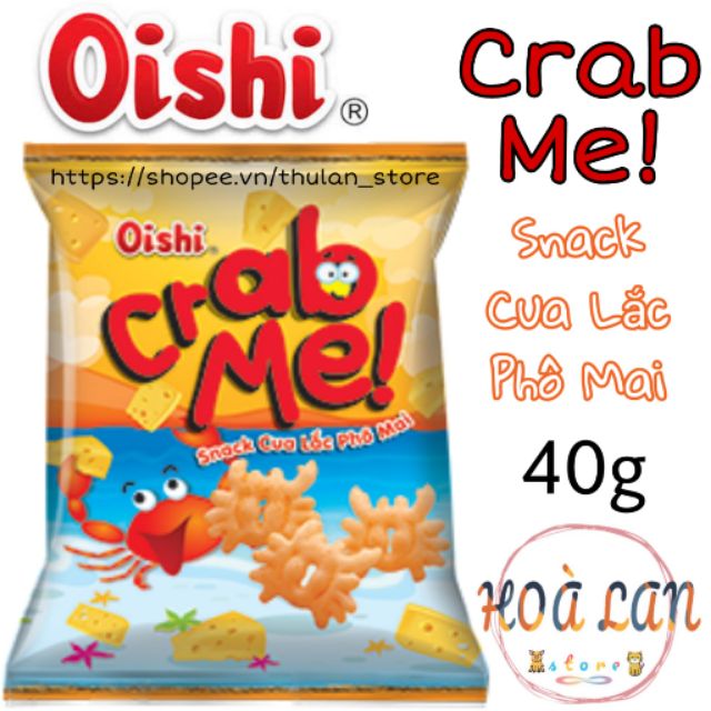 Bánh Snack Oishi® Cua lắc phô mai gói 40g