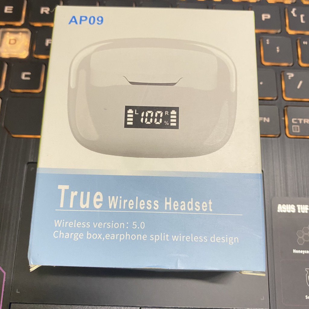 Tai Nghe Bluetooth TWS Mẫu Mới AP09 in-ear Mở Nắp 5.0 Tích Hợp Hiển Thị Pin