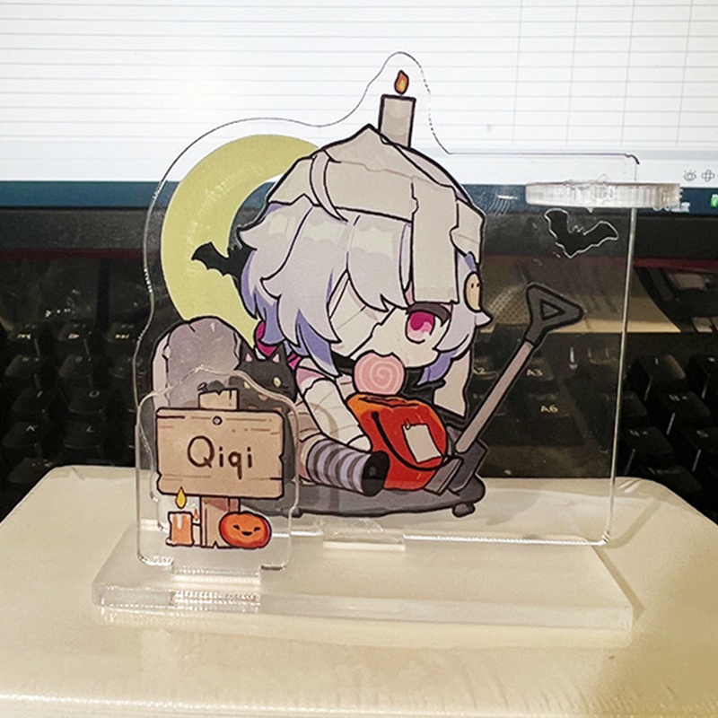 Giá đỡ bút để bàn bằng acrylic 8cm họa tiết anime độc đáo