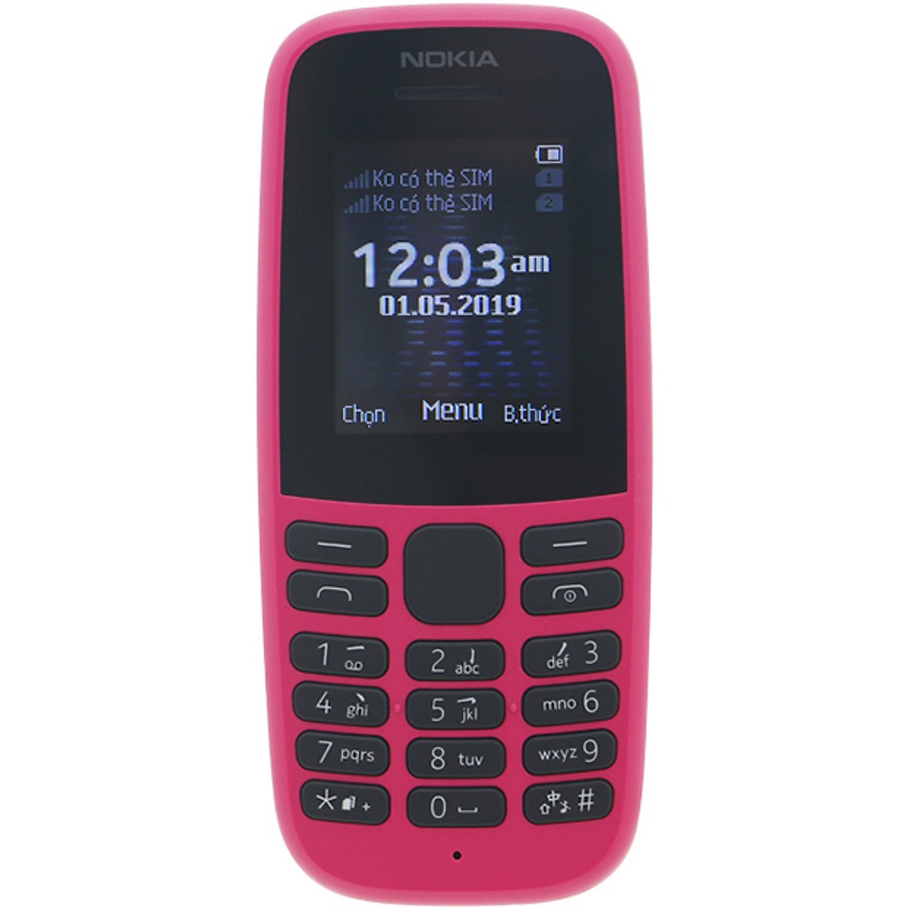 [Mã ELBAU10 giảm 10% đơn 500K] Điện Thoại Nokia 105 Single Sim (2021) - Hàng Chính Hãng