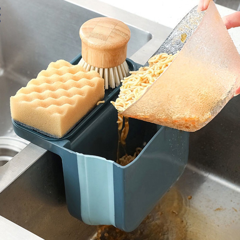 Giá Đỡ Bọt Biển Rửa Chén Có Thể Gấp Gọn Tiện Dụng Cho Bồn Rửa Nhà Bếp