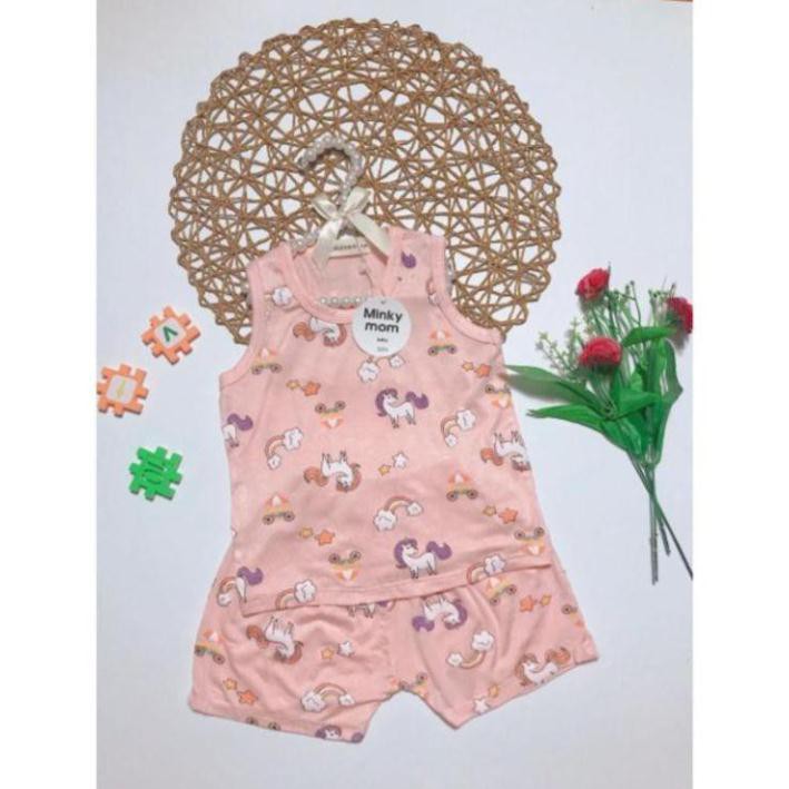 Bộ sát nách thun lạnh Peekaboo hoạ tiết ô tô cho bé