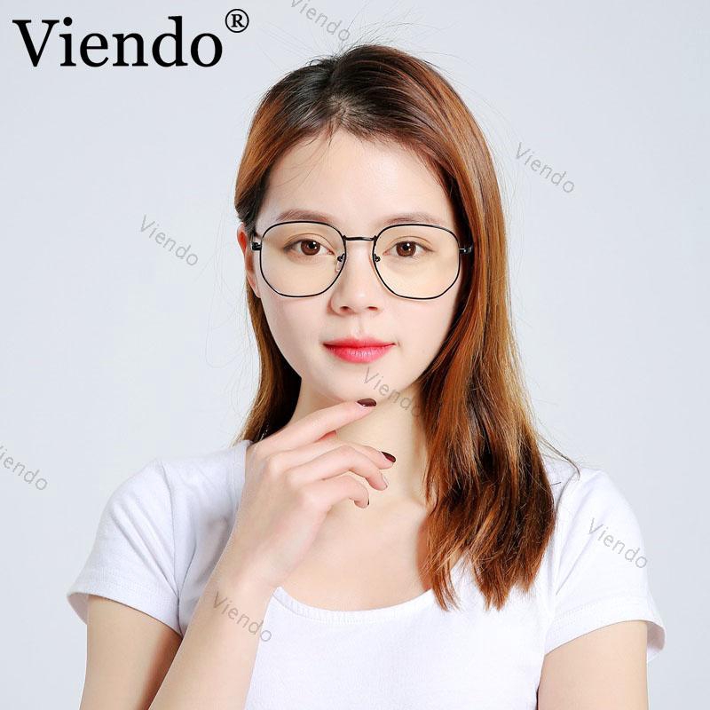 Kính cận VIENDO đa giác thời trang Hàn Quốc có độ-1.0~-4.0 cho nam nữ