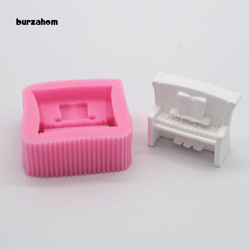 Khuôn silicon làm kẹo đường hình đán piano