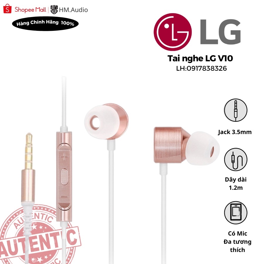 Tai Nghe LG V10 QuadBeat 3 Tuned By AKG- Âm thanh sống động, chất lượng tuyệt vời || Hàng chính hãng, Bảo hành 06 tháng